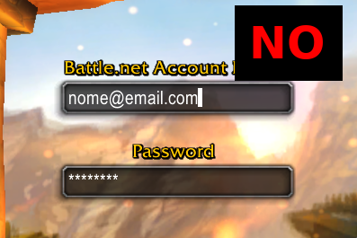 Wow login email