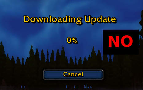 Wow download automatico 0%